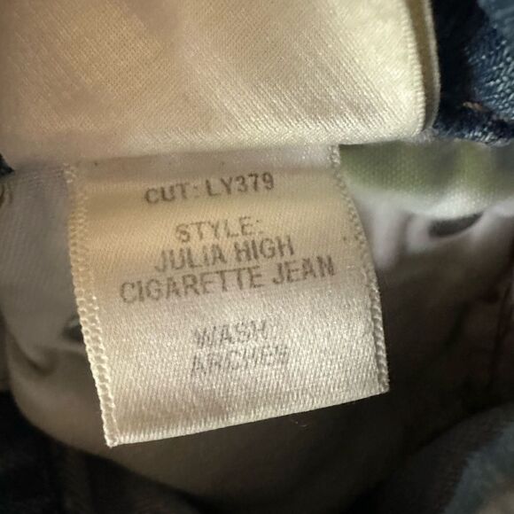 Reformation Julia High Waist Cigarette Jean Straight Leg Distressed Size 28 - Picture 6 of 9